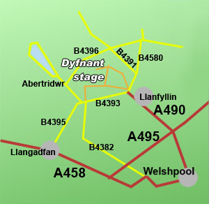 dyfnant rally stage, Mid Wales