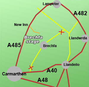 Brechfa rally stage, South Wales