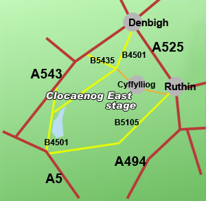 clocaenog east rally stage, North Wales