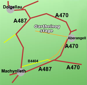 gartheinog rally stage, North Wales