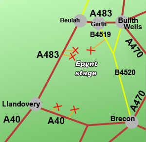 epynt rally stage, South Wales